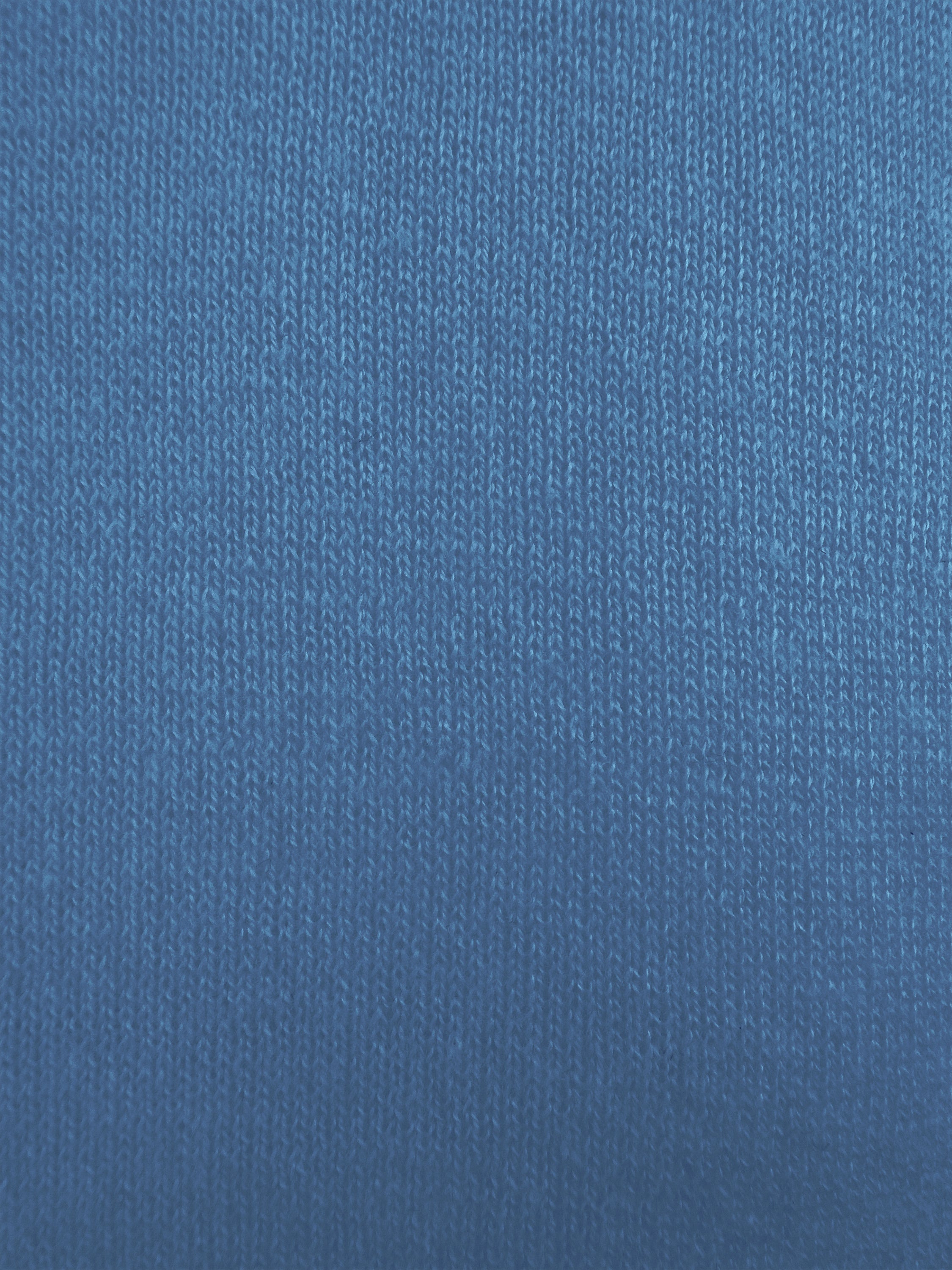 T-Shirt leggera in maglia di cotone finezza 14 - color Blu Capri - Slim fit image 1