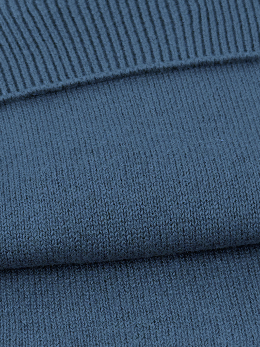 Maglia girocollo in puro cotone - color Blu Capri image 2
