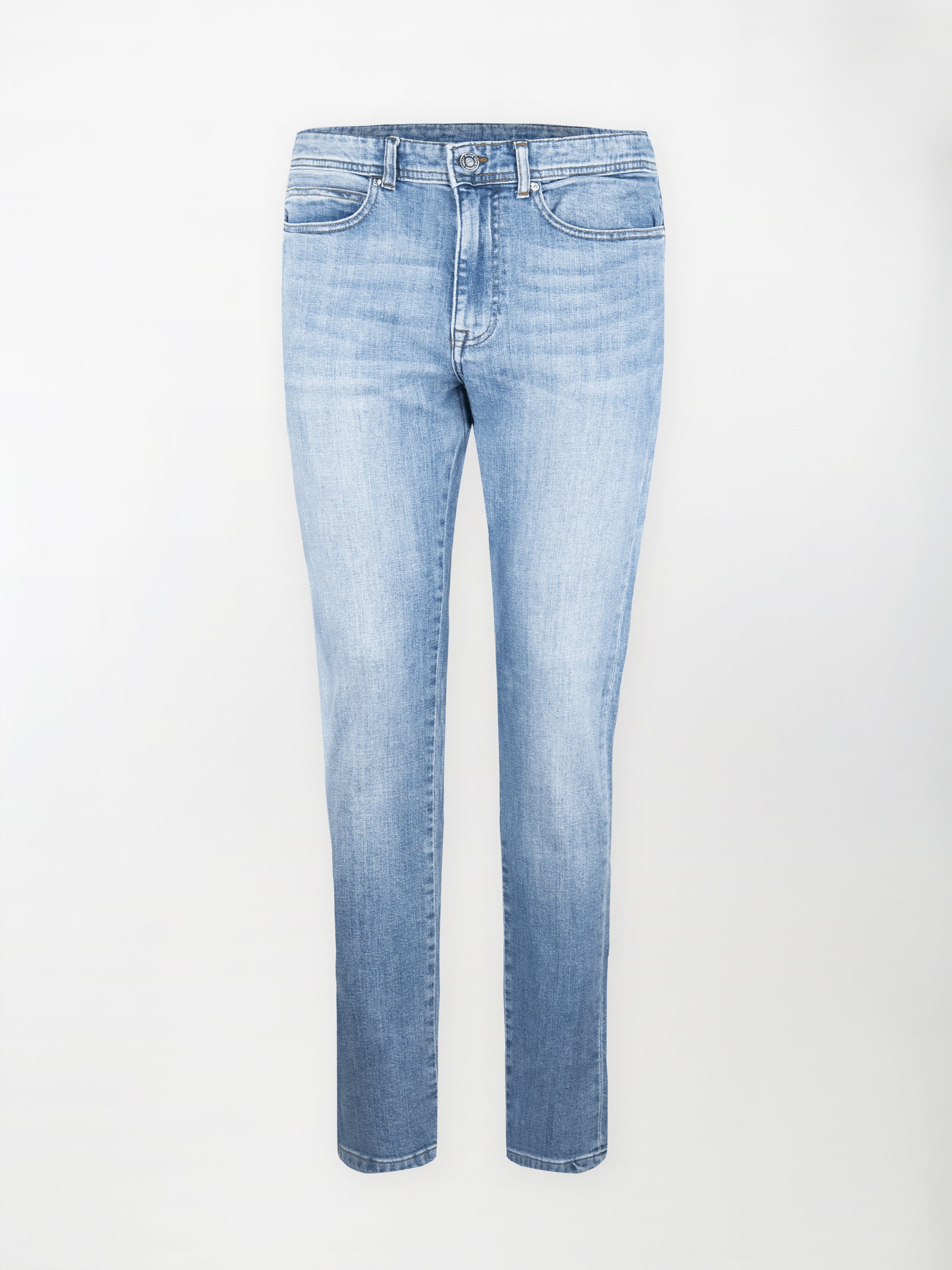 Jeans in cotone denim elasticizzato - Colore Blu chiaro image 0