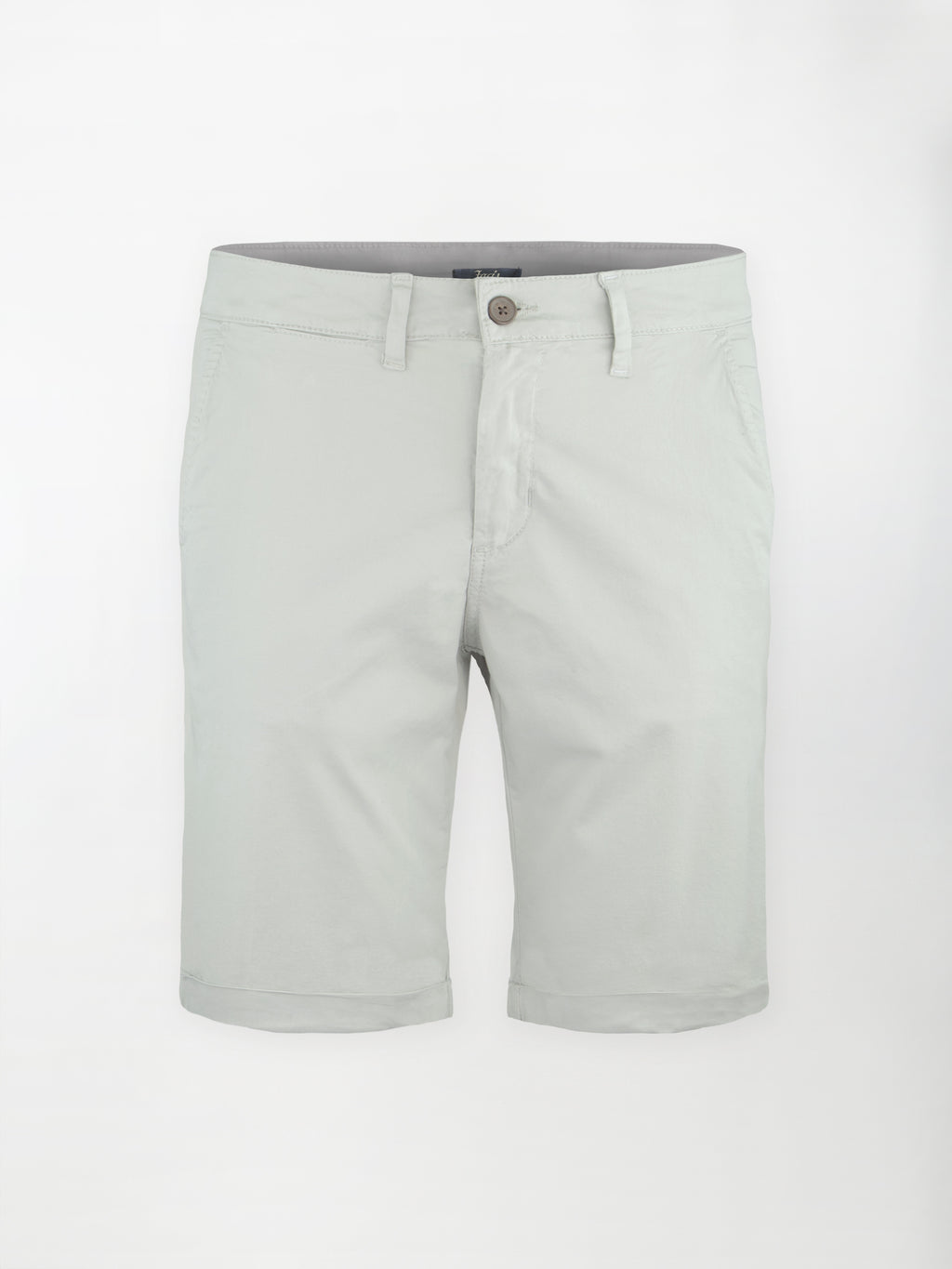 Bermuda classico in cotone elasticizzato - color Grigio nebbia image 0