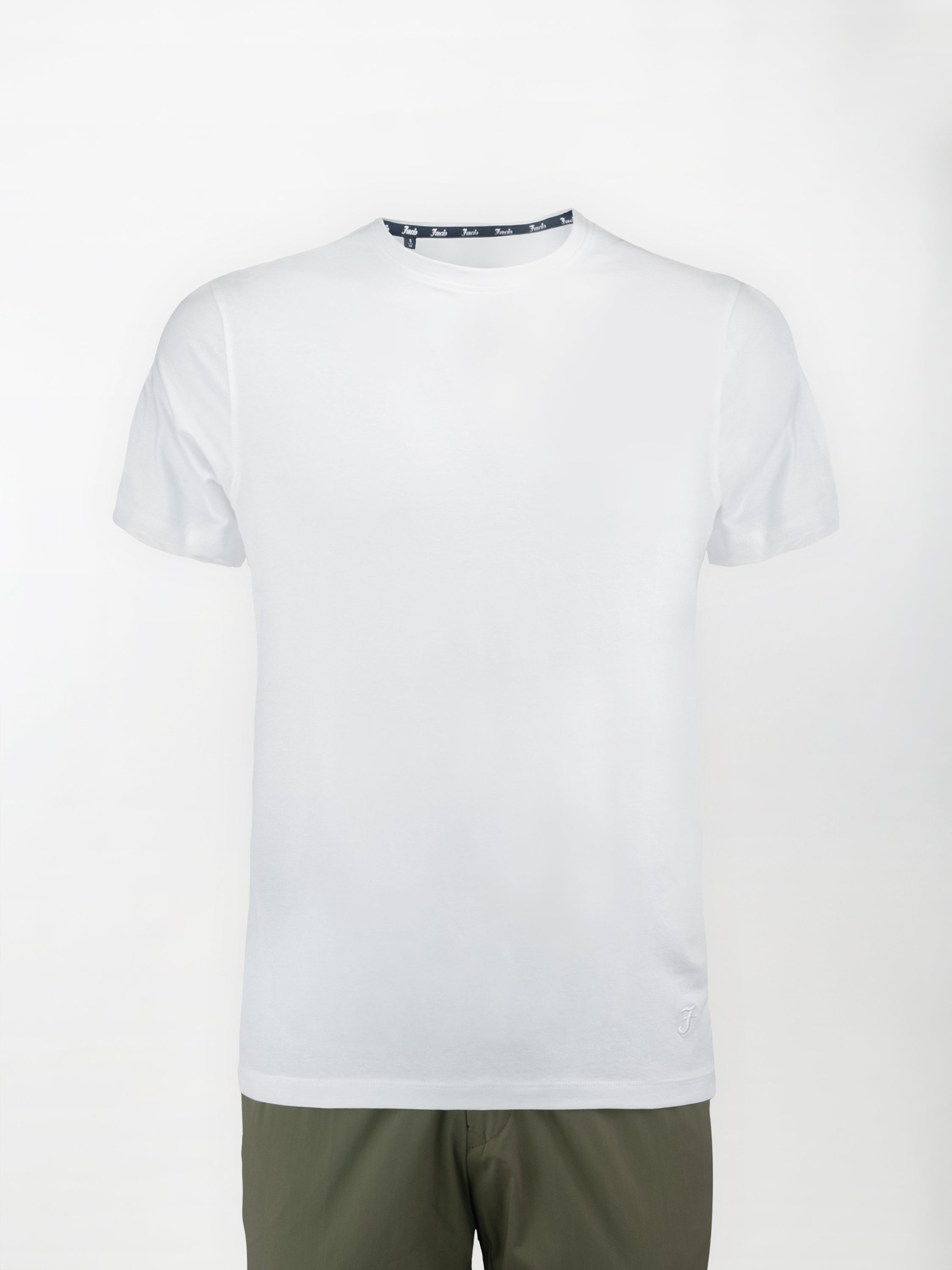T-Shirt in cotone elasticizzato - Color Bianco - Slim fit image 0