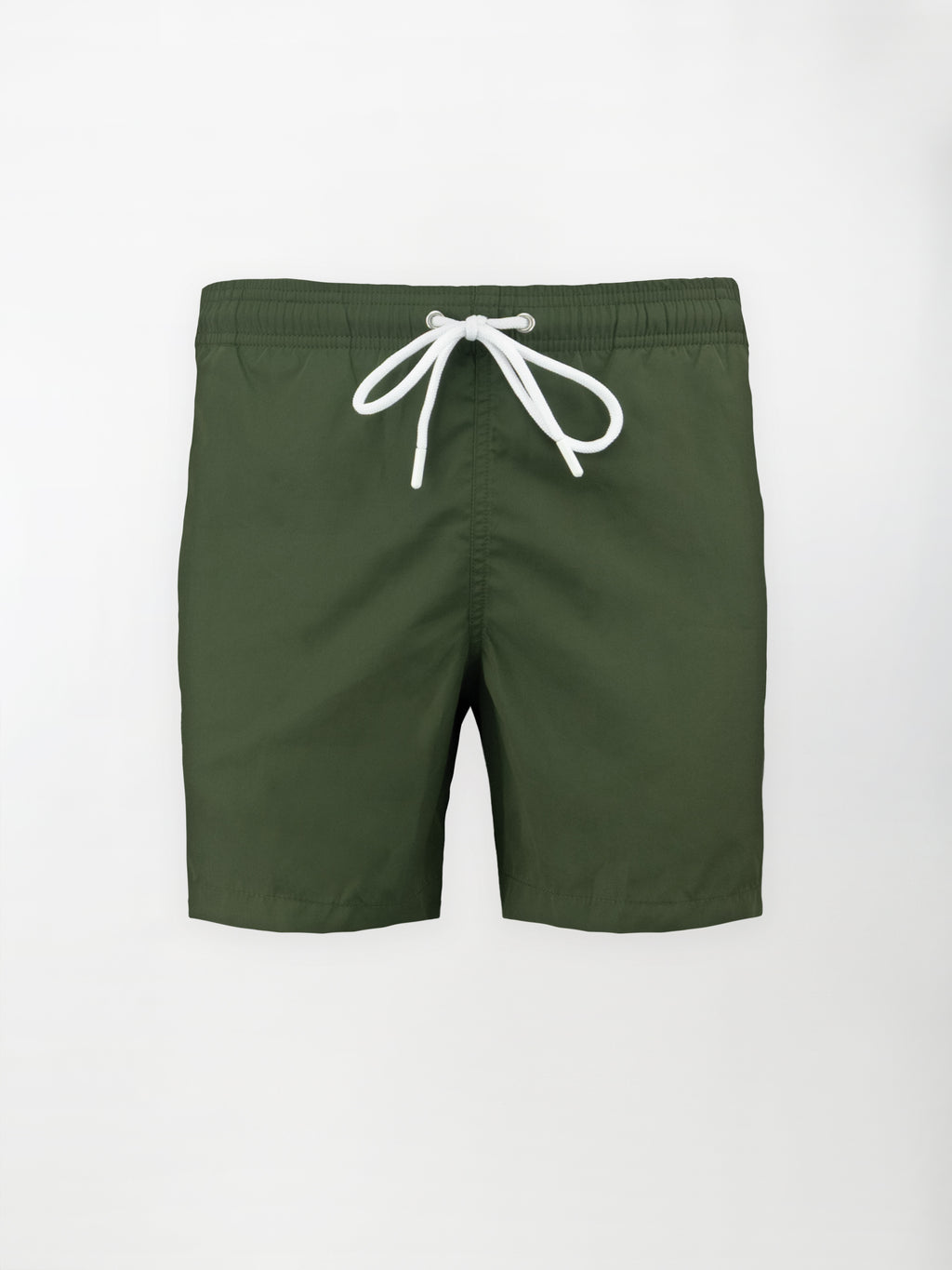 Boxer Mare corto con laccio - Color Verde militare - Regular fit