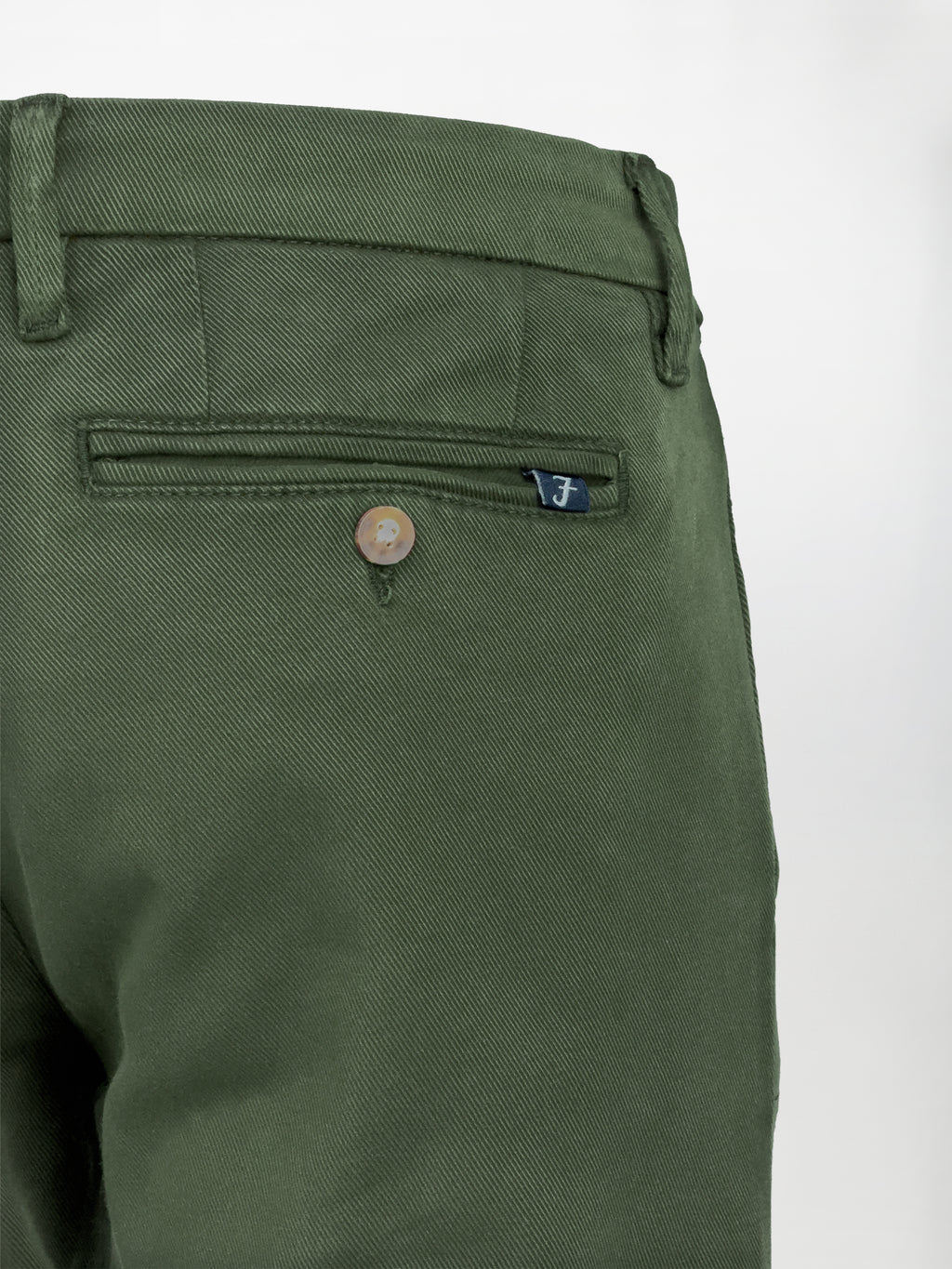 Pantalone Chino Bull in Cotone Stretch - Verde Foresta - Regular Comfort fit