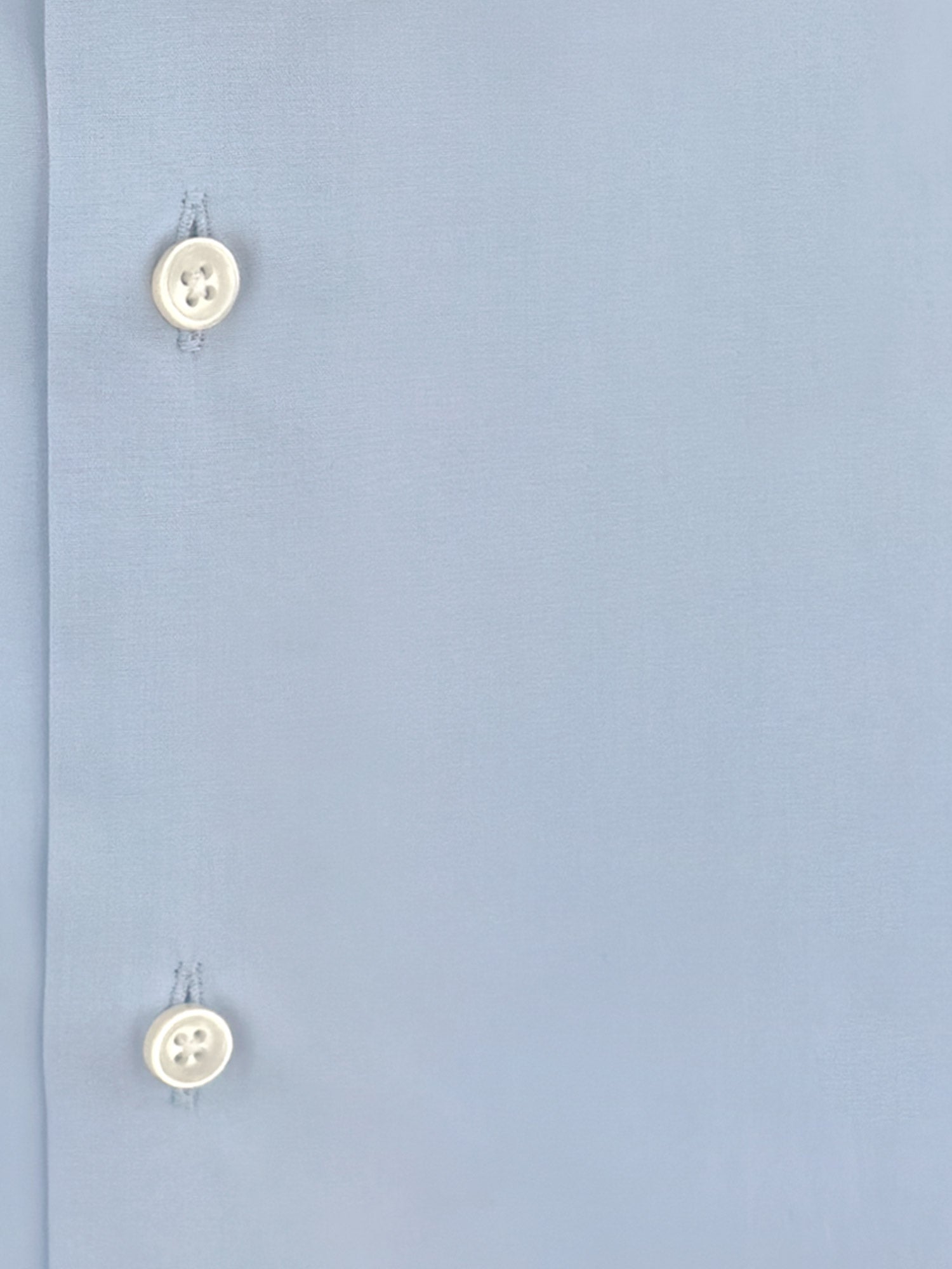 Camicia Collo Francese Color Azzurro - Custom Fit - Cotone Popeline image 1