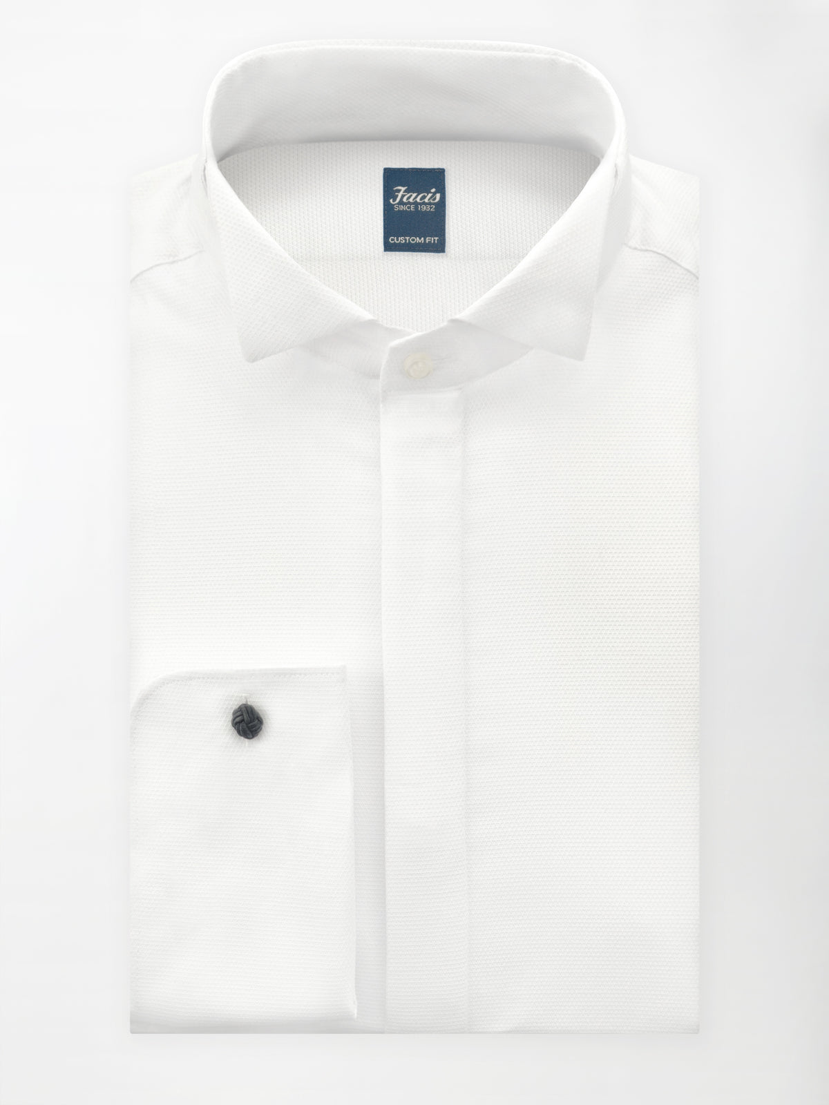 Camicia diplomatica diamantino - Color bianco - Custom Fit