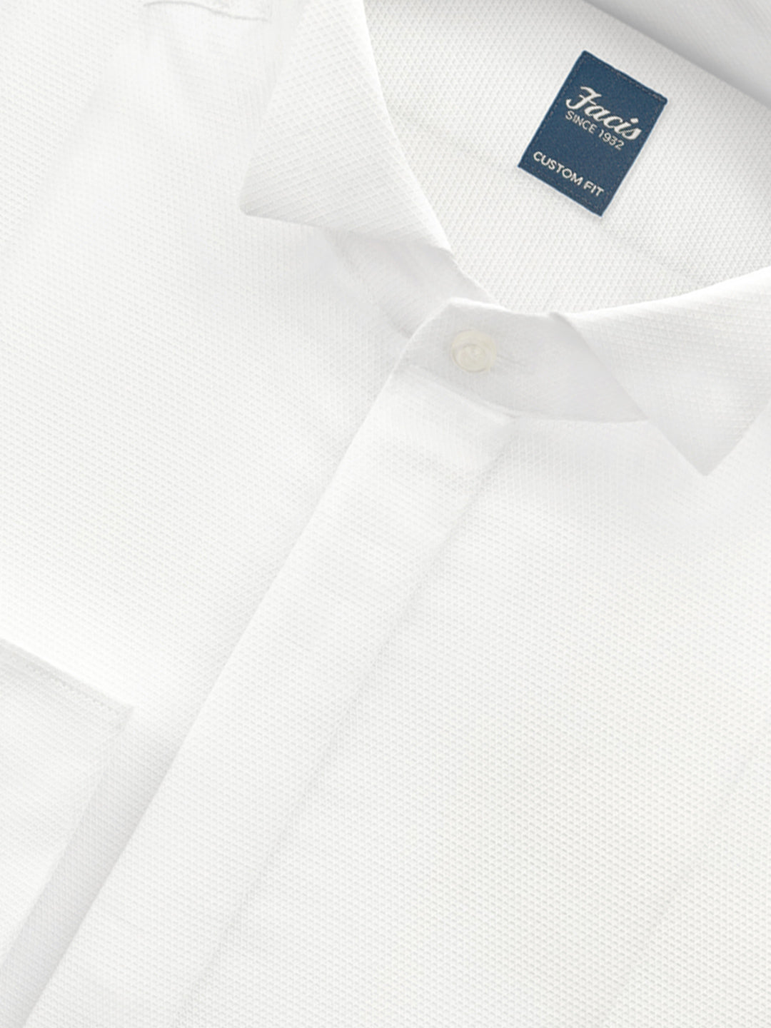Camicia diplomatica diamantino - Color bianco - Custom Fit