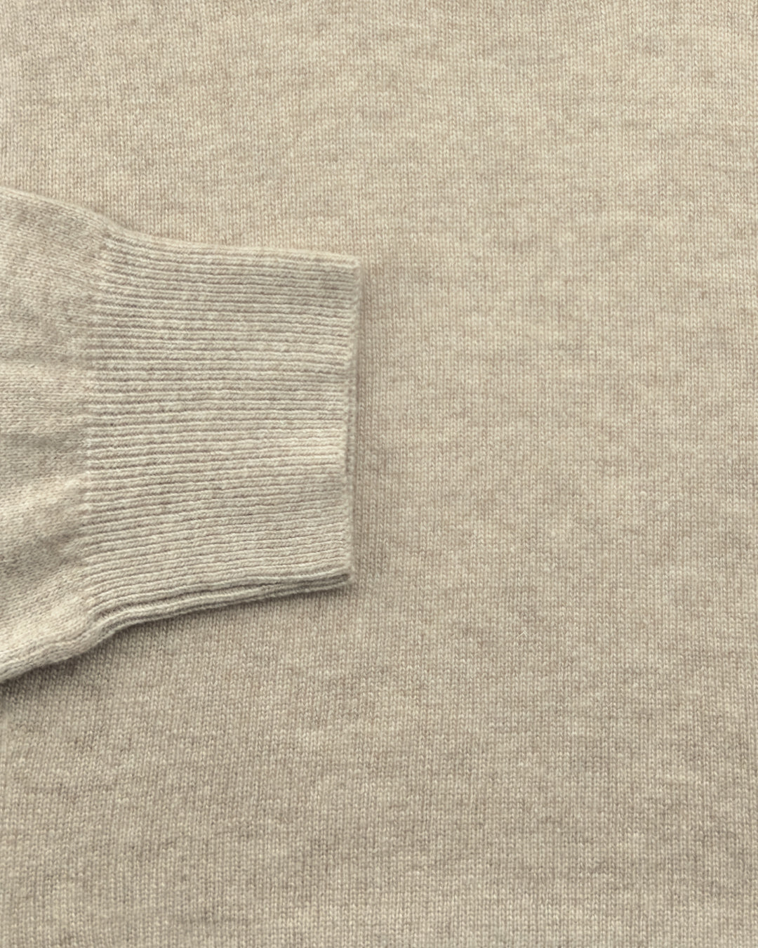 Maglia Girocollo in misto cashmere - Color Beige
