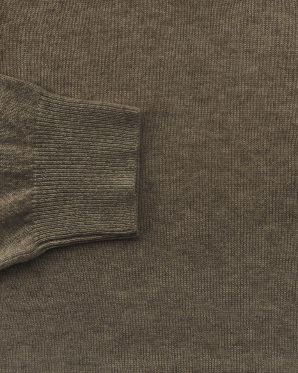 Maglia Pullover Misto Cashmere con Scollo a V - Color Visone