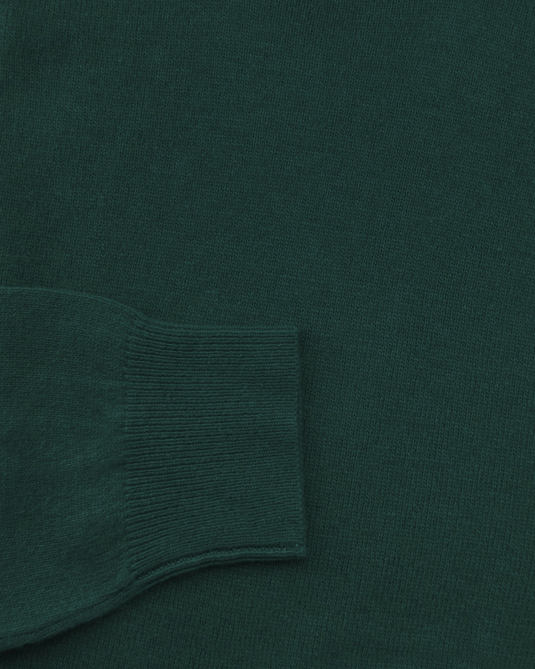 Maglia Pullover Misto Cashmere con Scollo a V - Color Verde bottiglia
