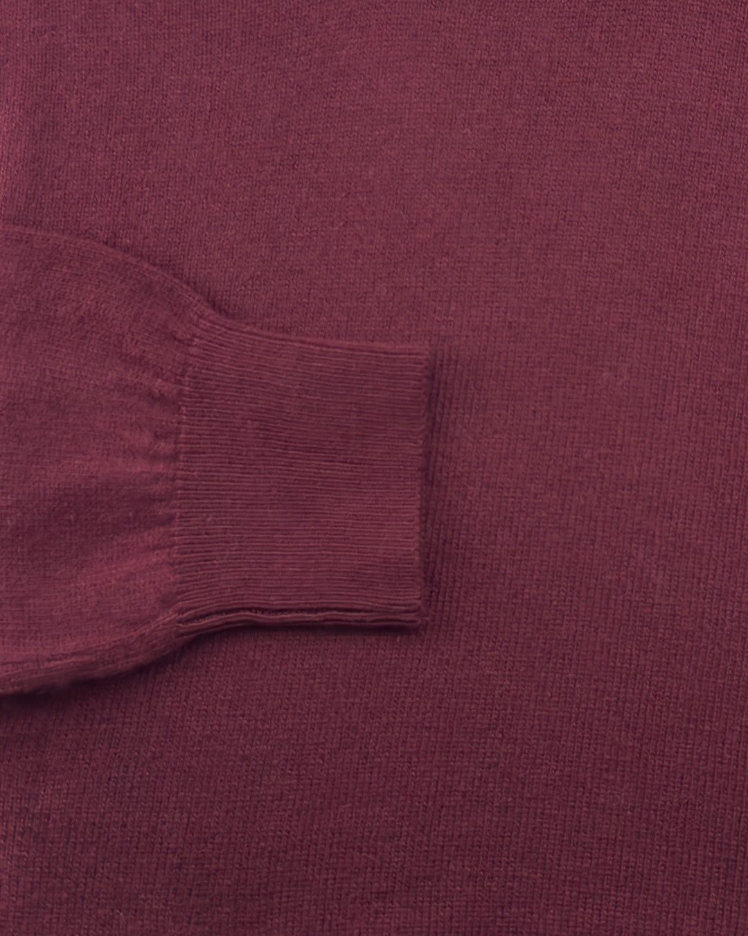 Maglia Girocollo in misto cashmere - Color Rubino