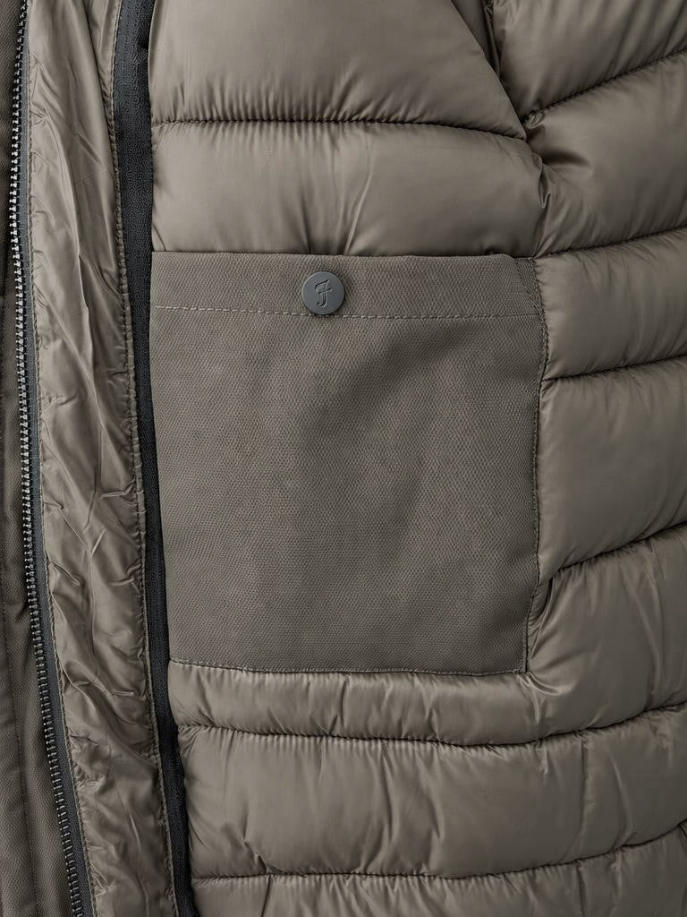 Car coat lungo armatura con cappuccio estraibile - Marrone