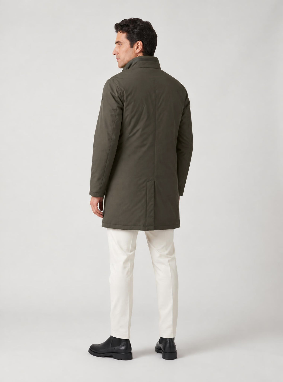Car coat lungo armatura con cappuccio estraibile - Marrone