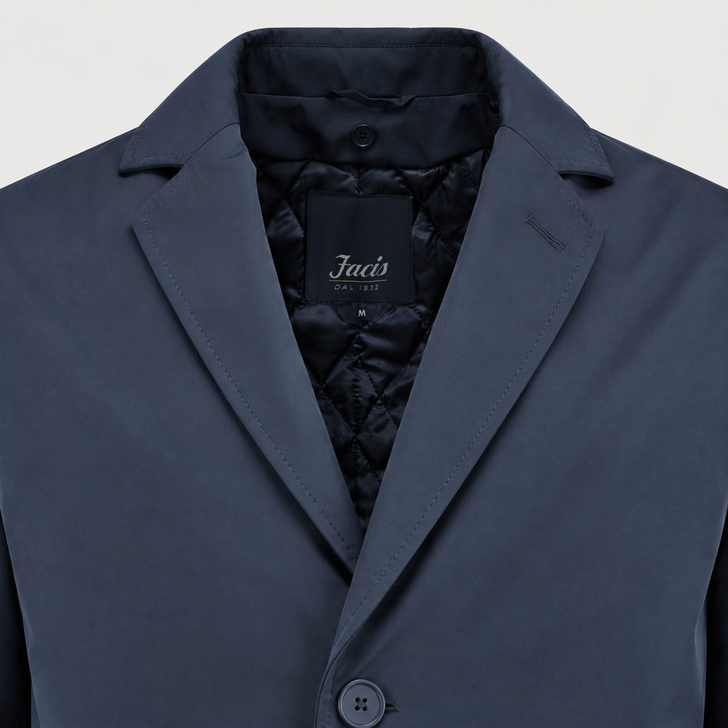 Soprabito mezza stagione con trapunta interna - Color Blu navy
