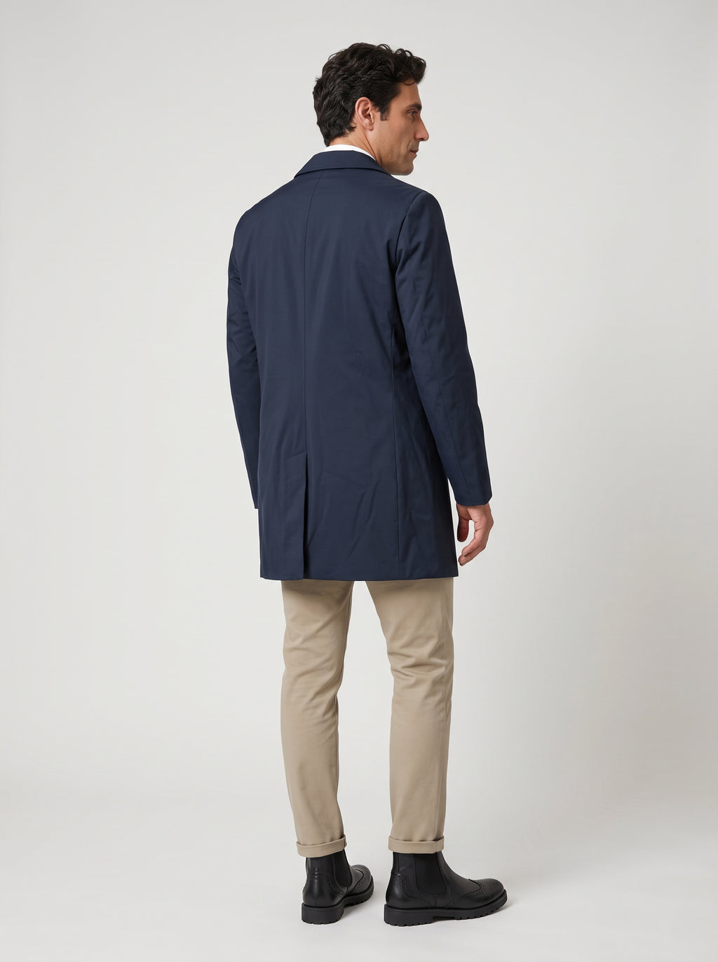 Soprabito mezza stagione con trapunta interna - Color Blu navy
