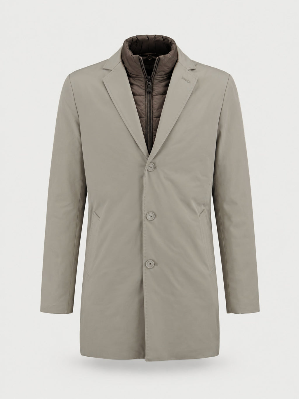 Soprabito mezza stagione con trapunta interna - Color Beige scuro