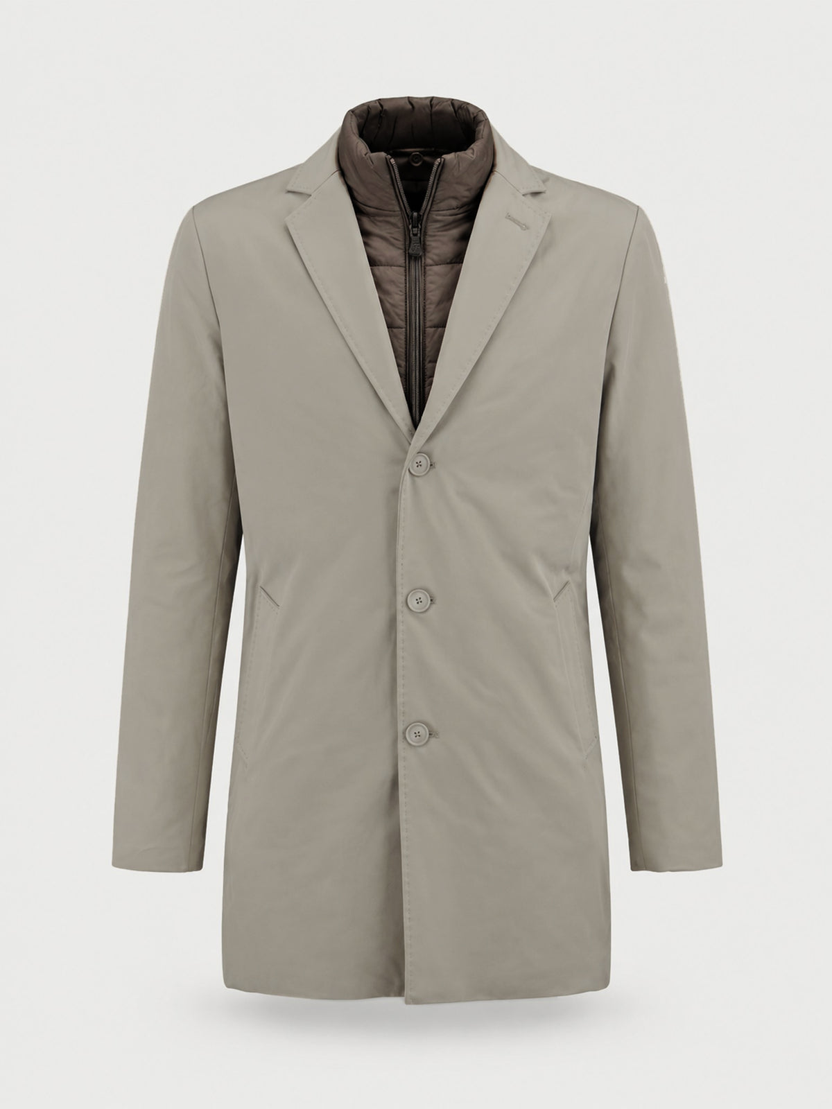 Soprabito mezza stagione con trapunta interna - Color Beige scuro