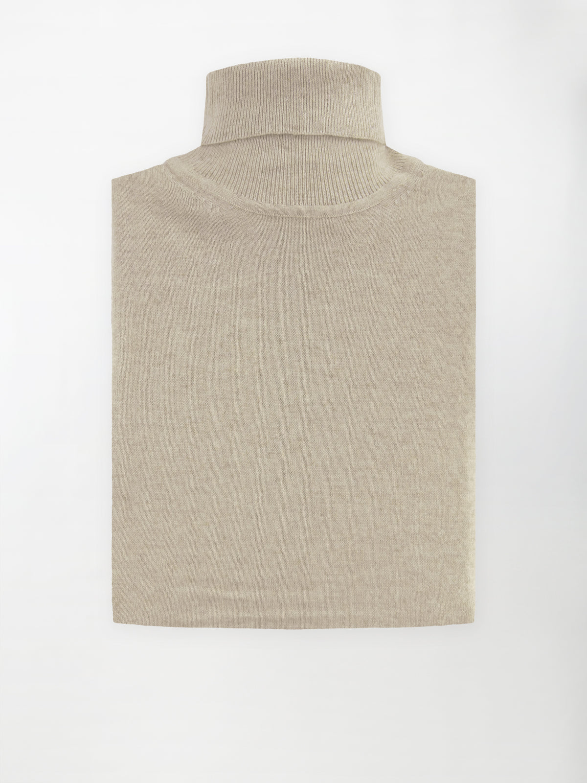 Maglia Dolcevita in misto cashmere - Color Beige
