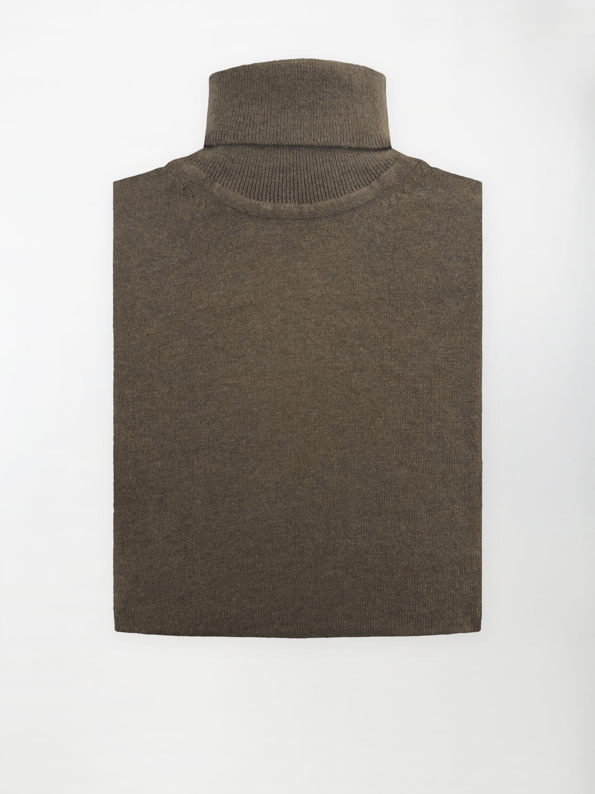 Maglia Dolcevita in misto cashmere - Color Visone