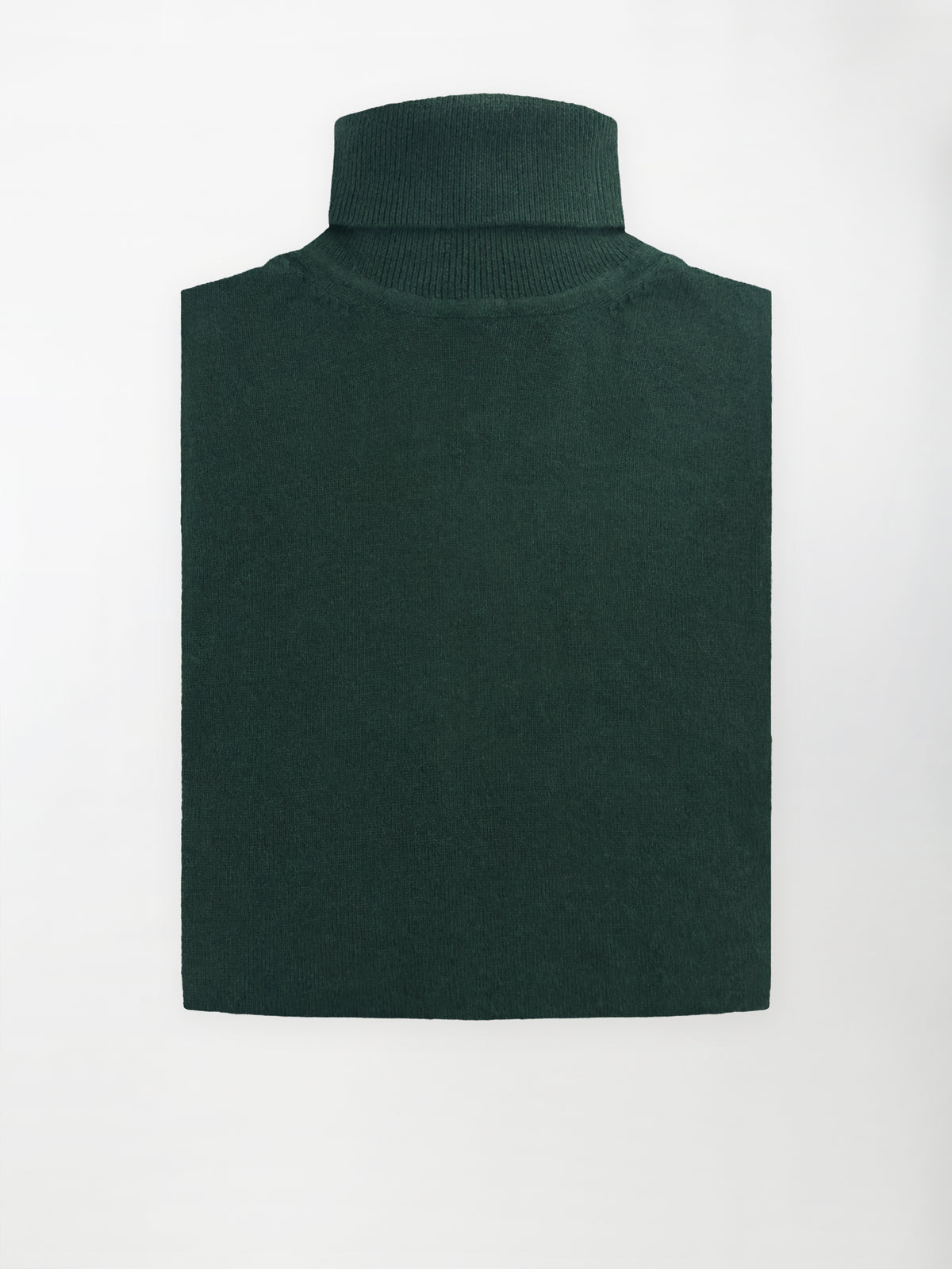 Maglia Dolcevita in misto cashmere - Color Verde bottiglia