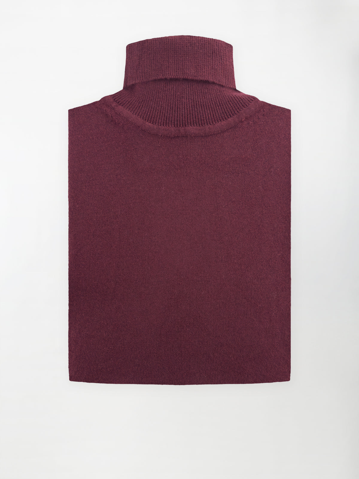 Maglia Dolcevita in misto cashmere - Color Rubino