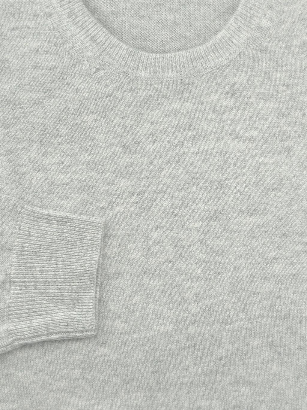 Maglia Girocollo in misto cashmere - Color Ghiaccio