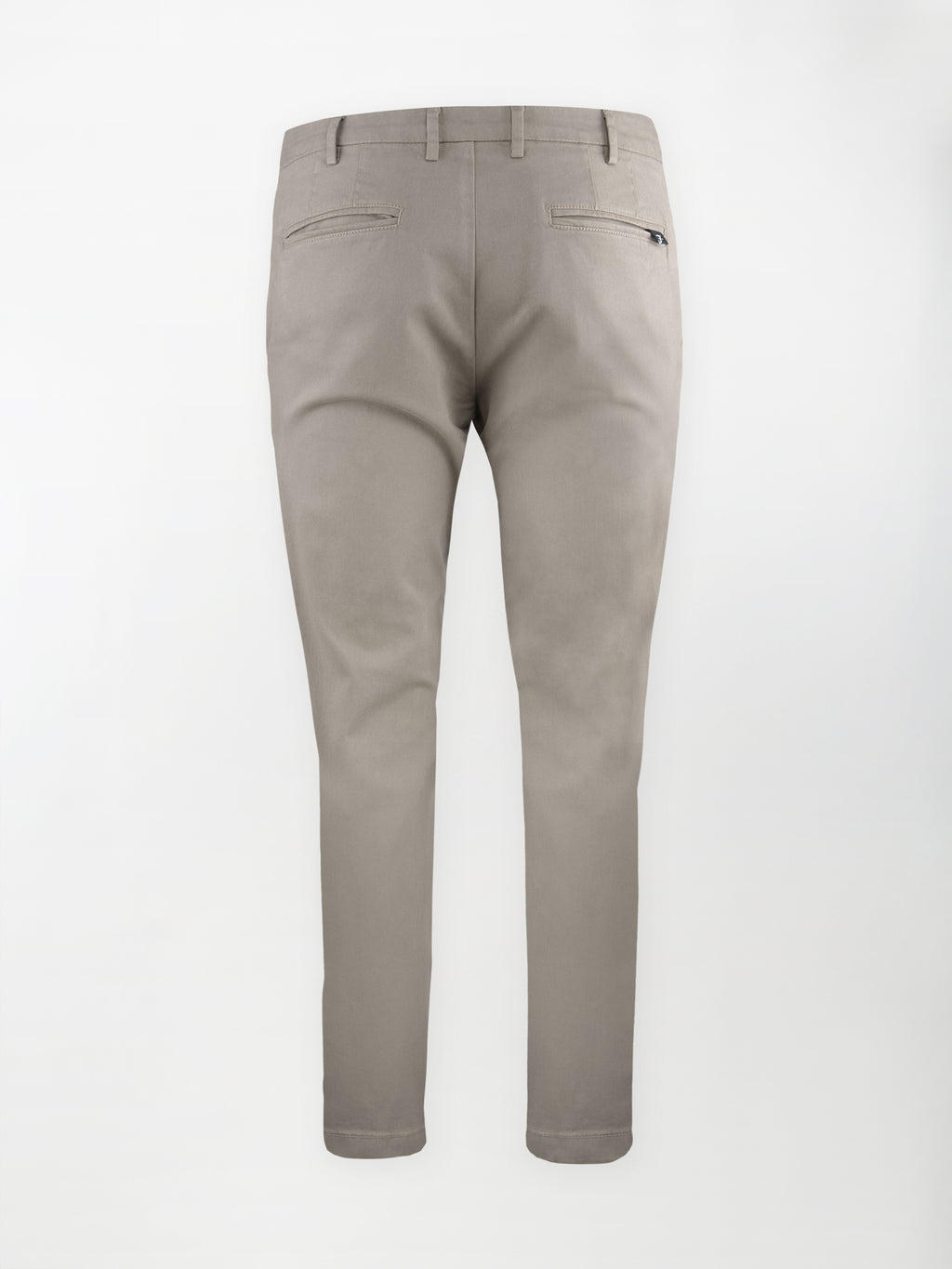 Pantalone Chino Gabardina in Cotone Stretch - Color Corda - Slim fit
