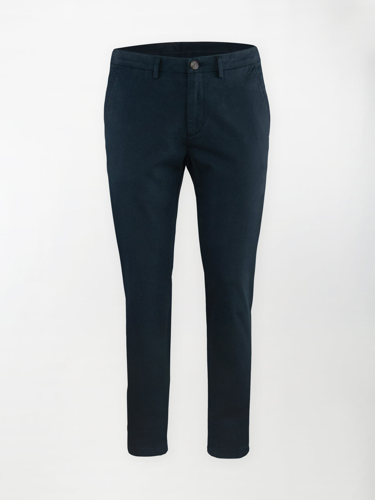 Pantalone Chino Gabardina in Cotone Stretch - Color Blu navy - Slim fit