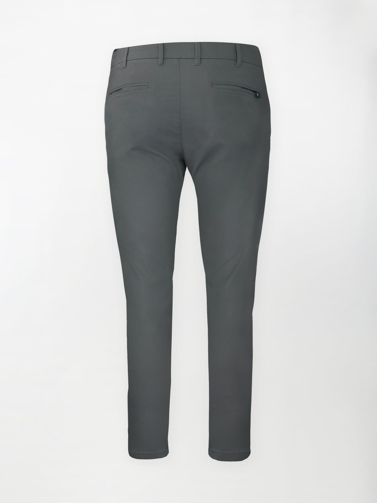 Pantalone Chino Gabardina in Cotone Stretch - Color Antracite - Slim fit