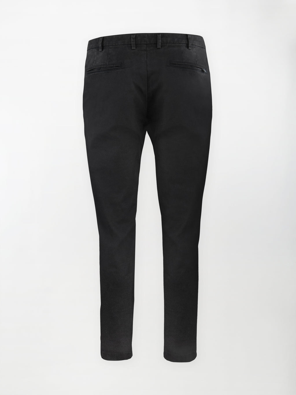 Pantalone Chino Gabardina in Cotone Stretch - Color Nero - Slim fit