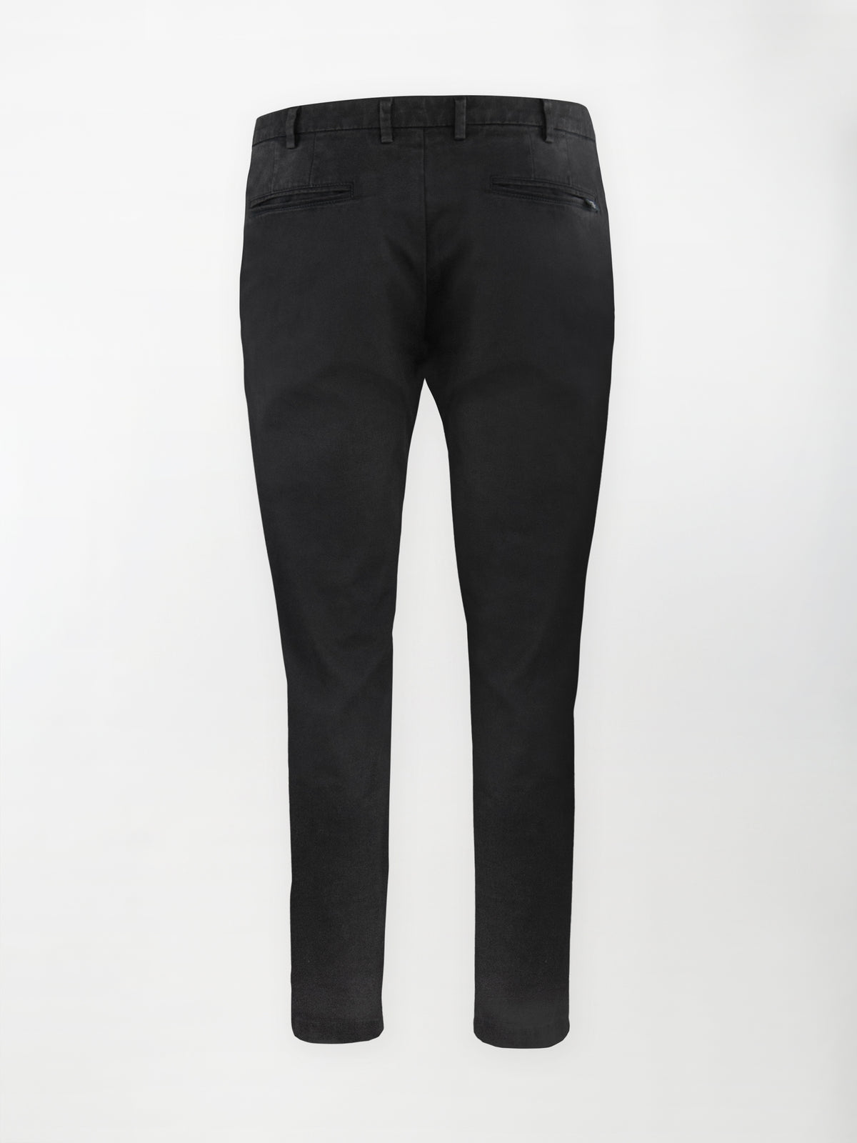 Pantalone Chino Gabardina in Cotone Stretch - Color Nero - Slim fit