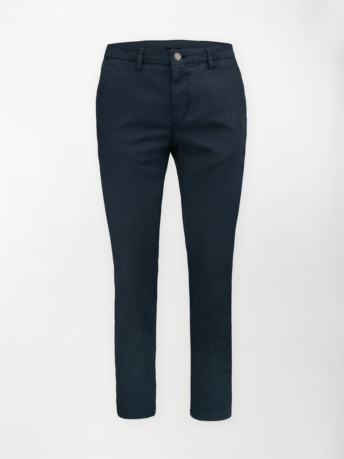 Pantalone Chino Gabardina in Cotone Stretch - Blu navy blazer - Regular fit