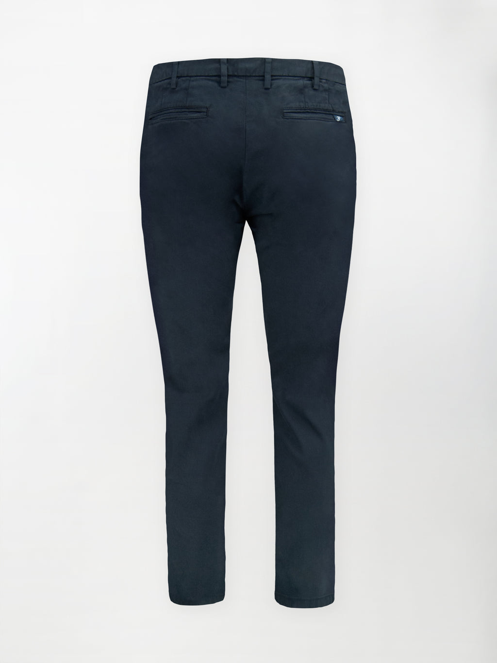 Pantalone Chino Gabardina in Cotone Stretch - Blu navy blazer - Regular fit