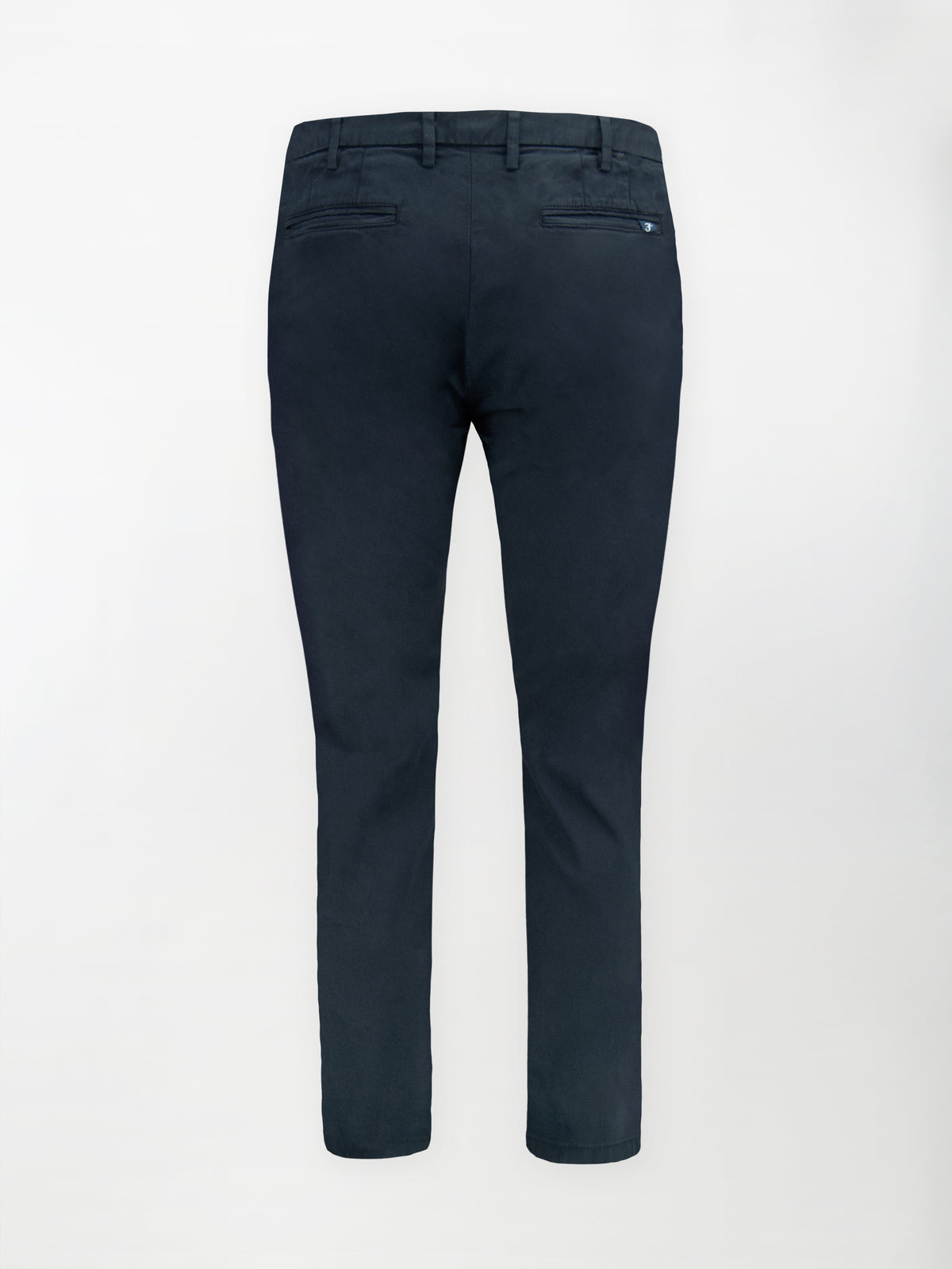 Pantalone Chino Gabardina in Cotone Stretch - Blu navy blazer - Regular fit