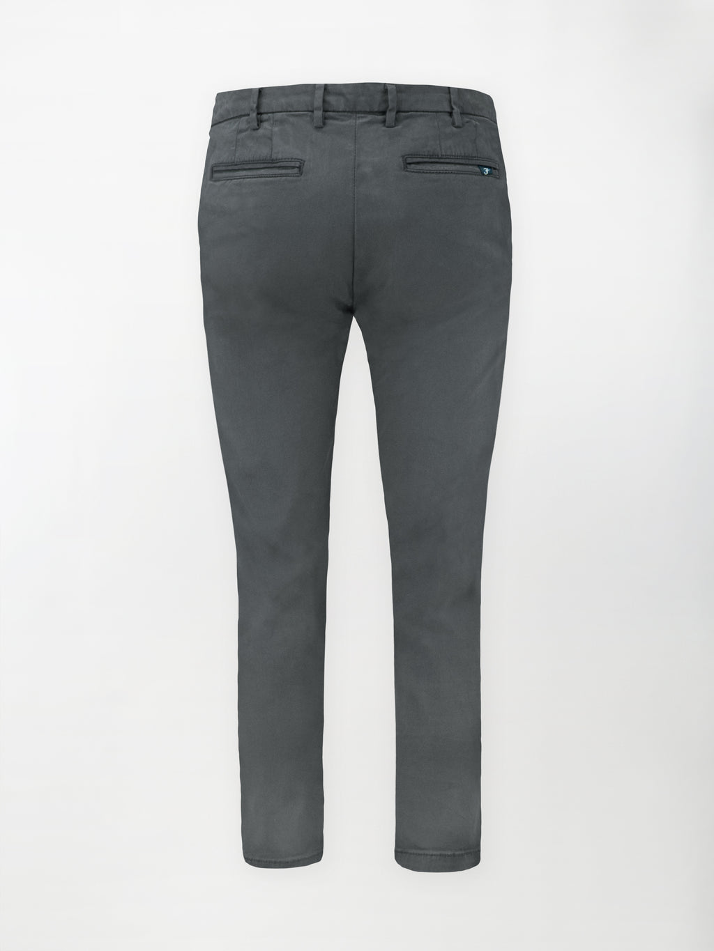 Pantalone Chino Gabardina in Cotone Stretch - Color Antracite - Regular fit