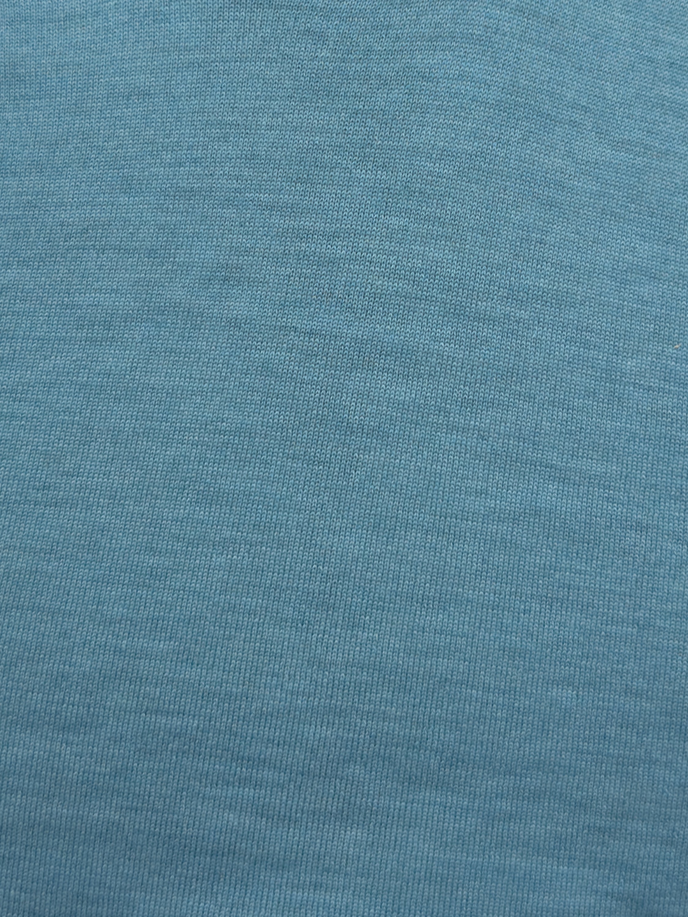 Maglia Girocollo in Pura Lana Merino - Color Blu avio