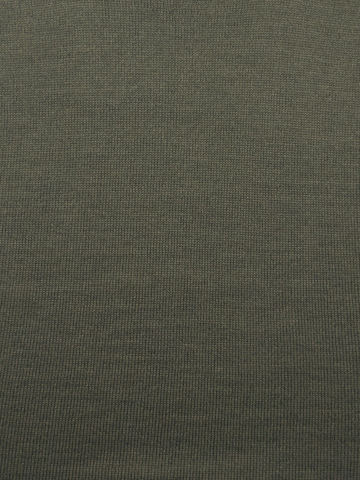 Maglia Lupo mezza zip in Pura Lana Merino - Color Verde militare