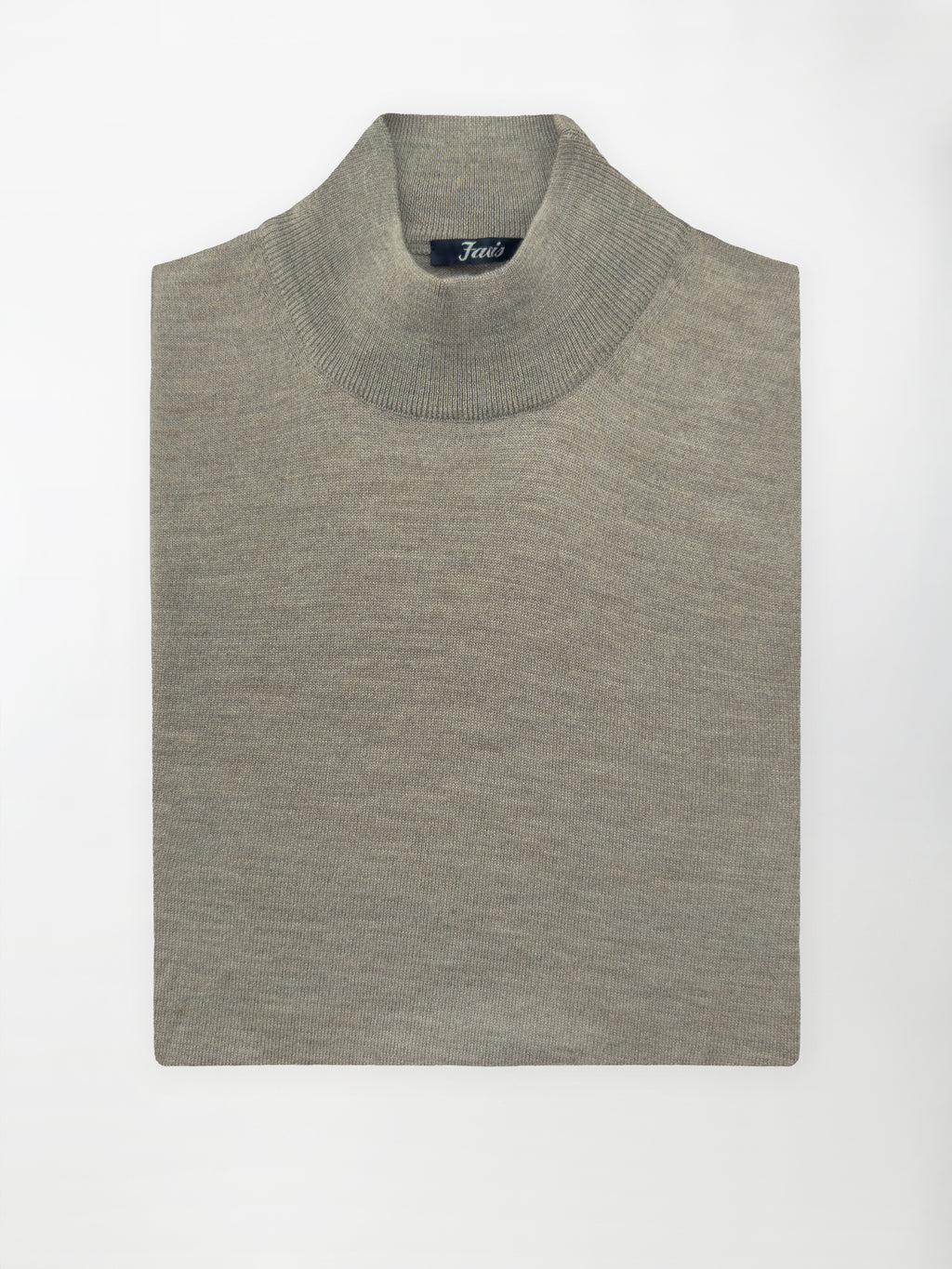 Maglia Lupetto in Pura Lana Merino - Color Tortora