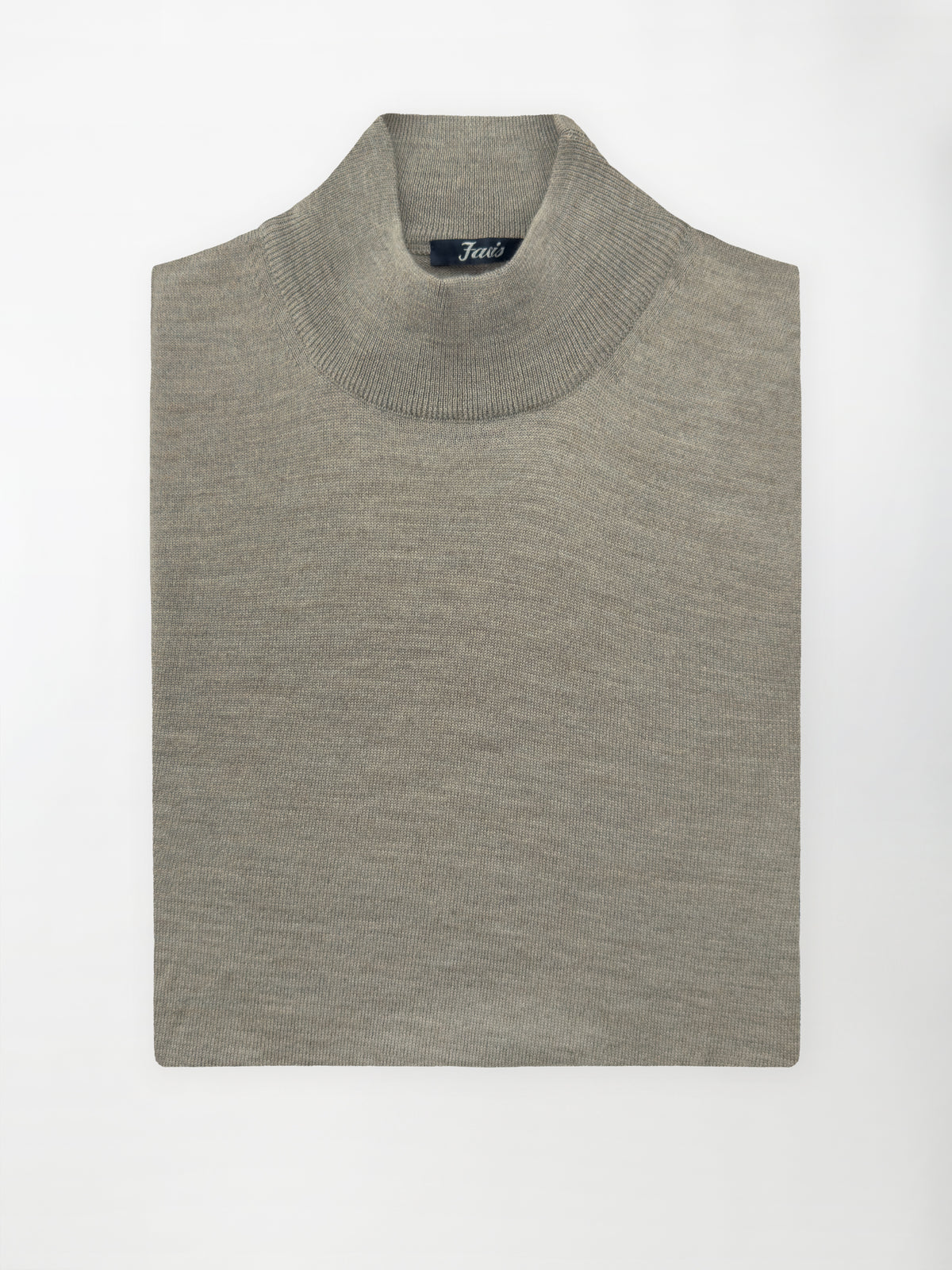 Maglia Lupetto in Pura Lana Merino - Color Tortora