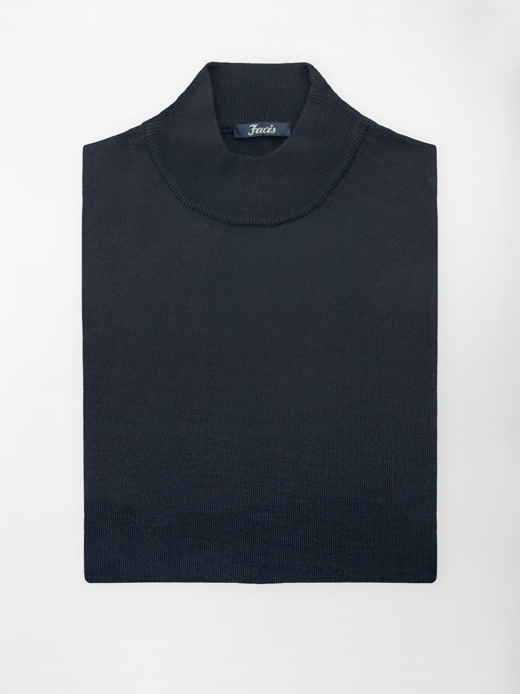 Maglia Lupetto in Pura Lana Merino - Color Blu navy