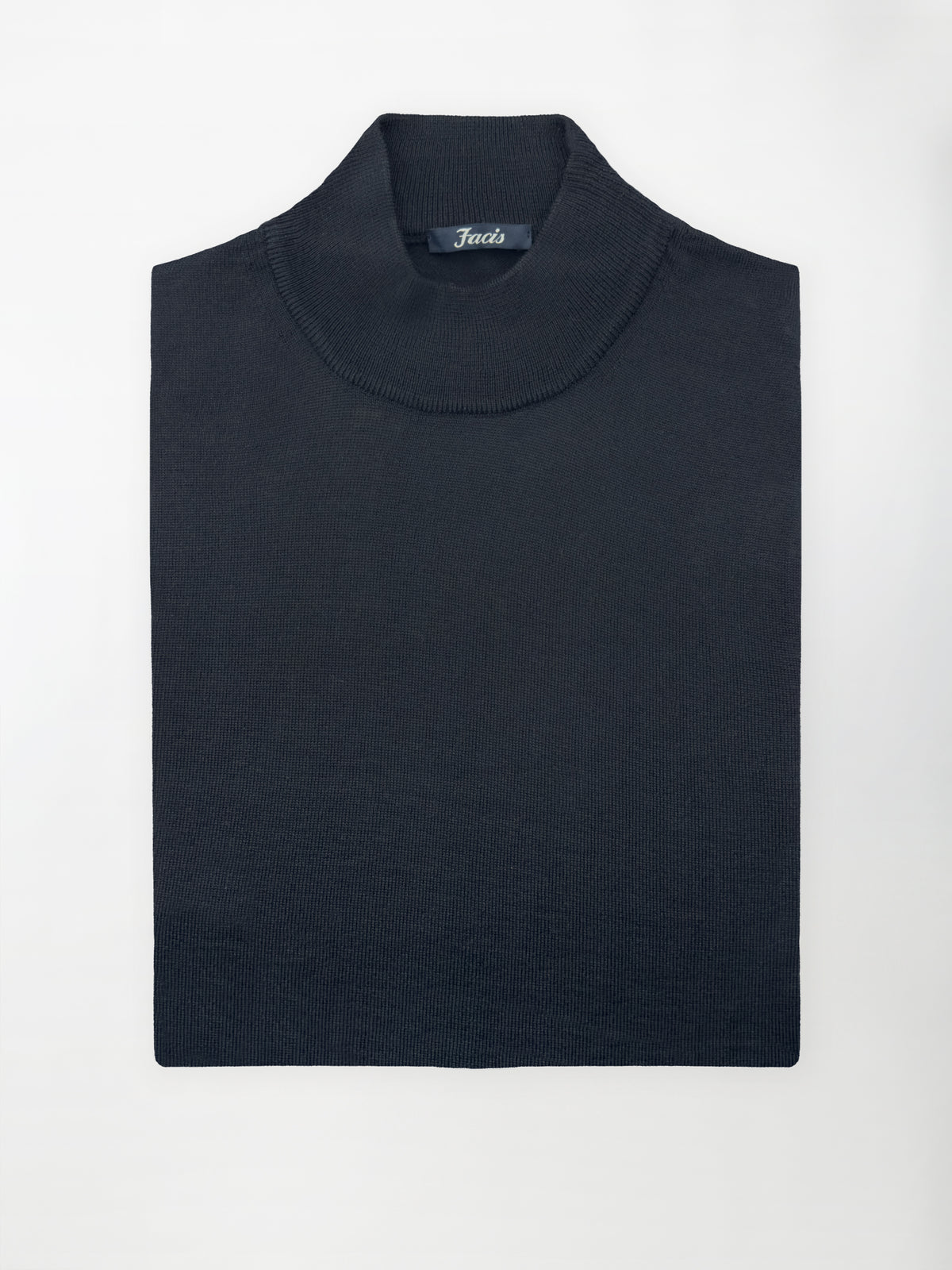 Maglia Lupetto in Pura Lana Merino - Color Blu navy