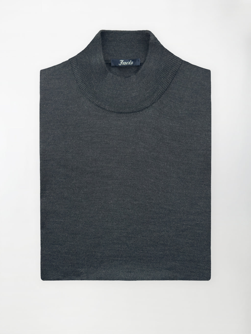 Maglia Lupetto in Pura Lana Merino - Color Antracite
