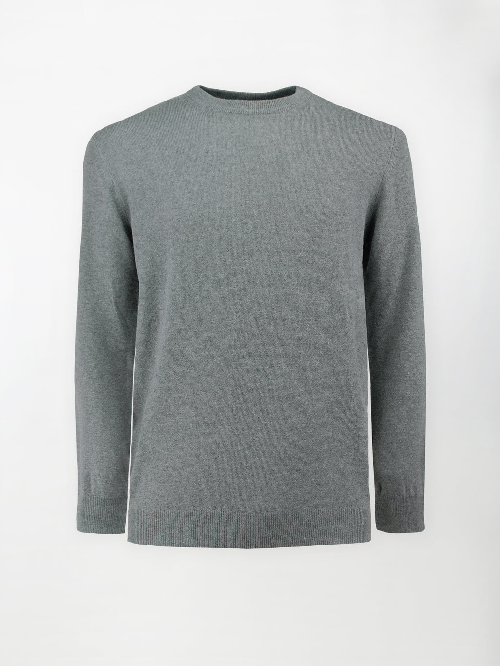 Maglia Girocollo in misto cashmere - Color Piombo