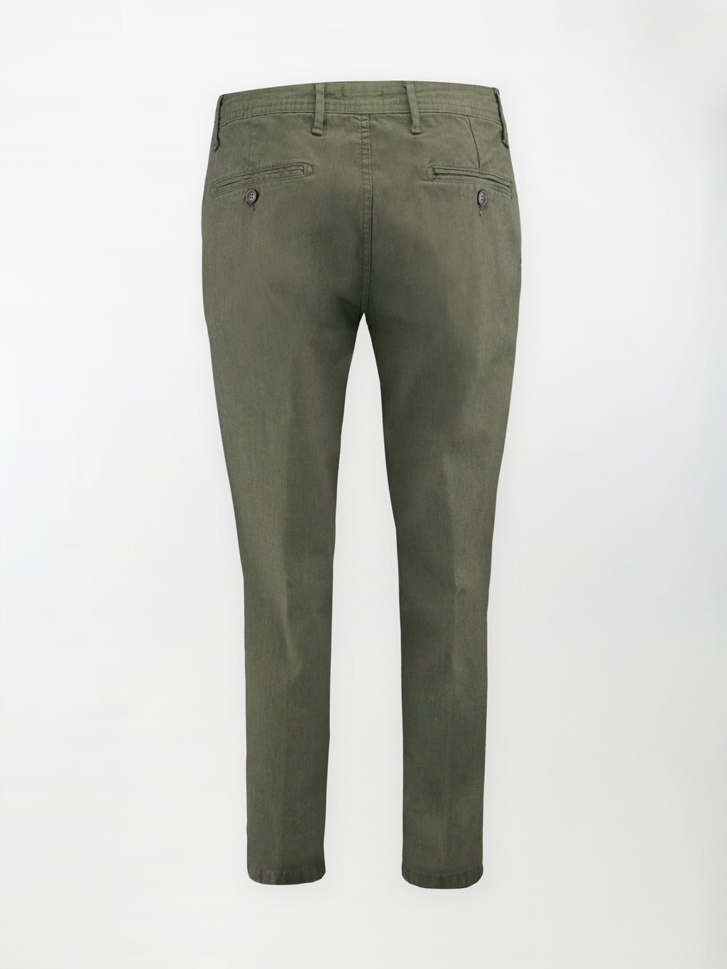 Pantalone sportivo Chino Punta Spillo - Color Verde militare - Regular fit