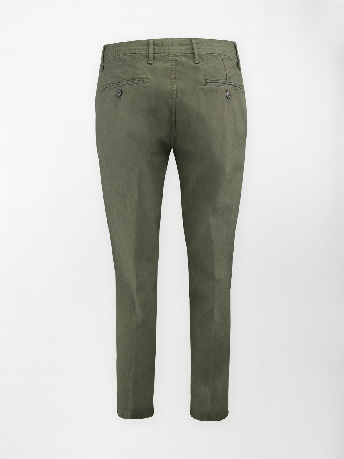 Pantalone sportivo Chino Punta Spillo - Color Verde militare - Regular fit