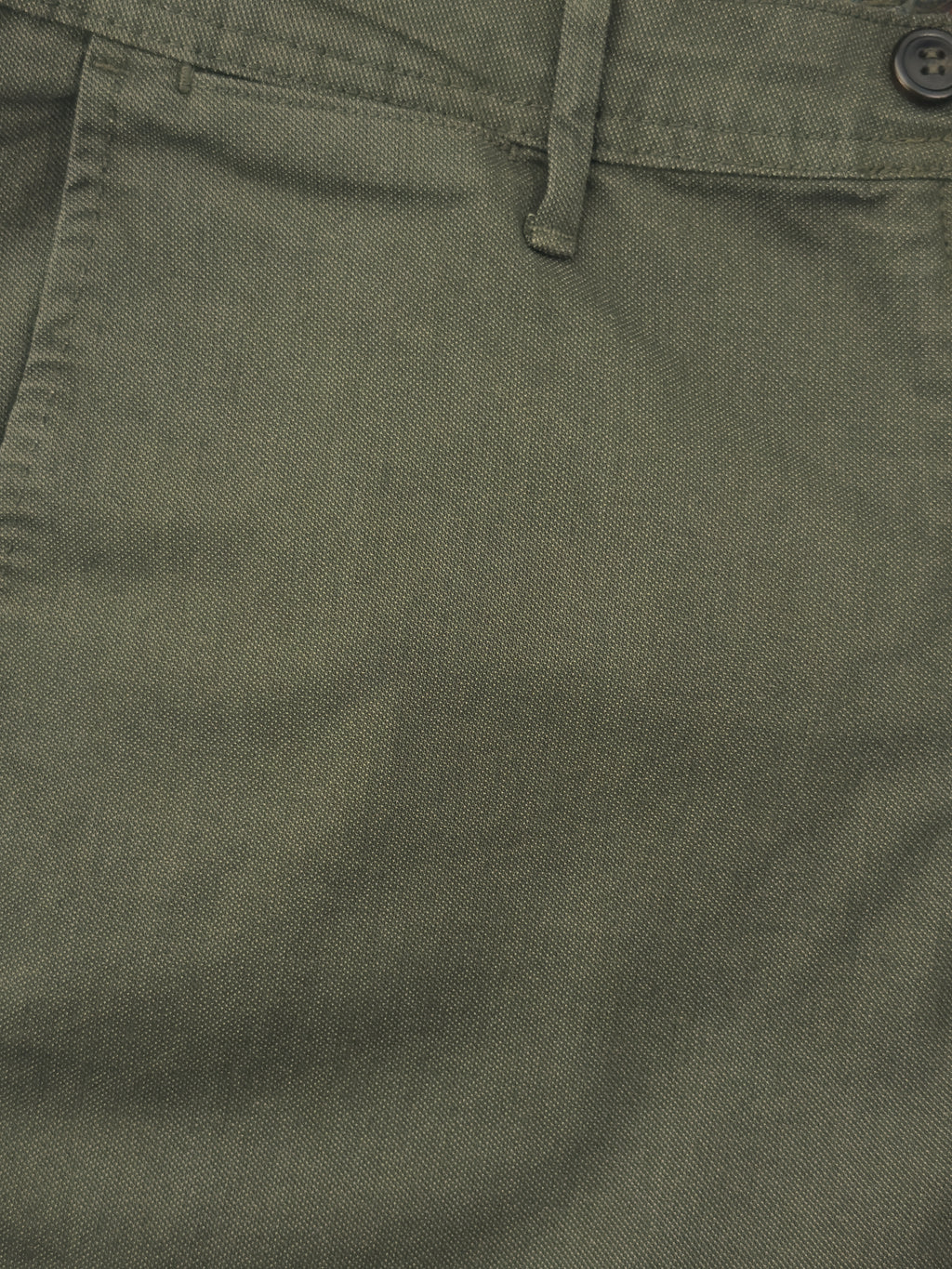 Pantalone sportivo Chino Punta Spillo - Color Verde militare - Regular fit