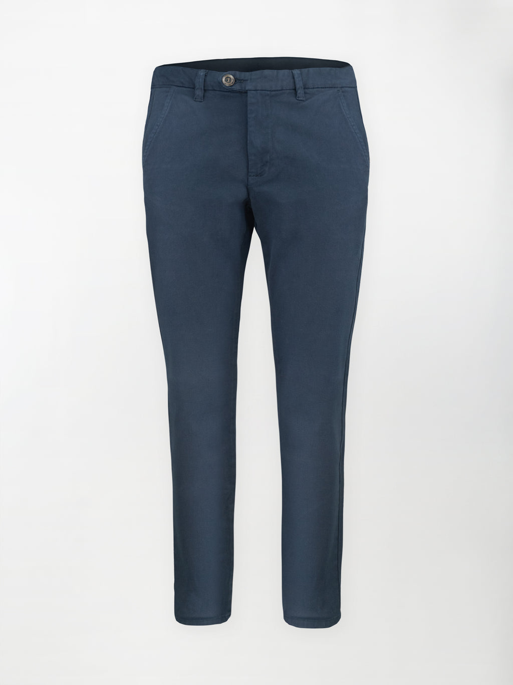 Pantalone Chino Bull in Cotone Stretch - Blu navy blazer - Slim fit