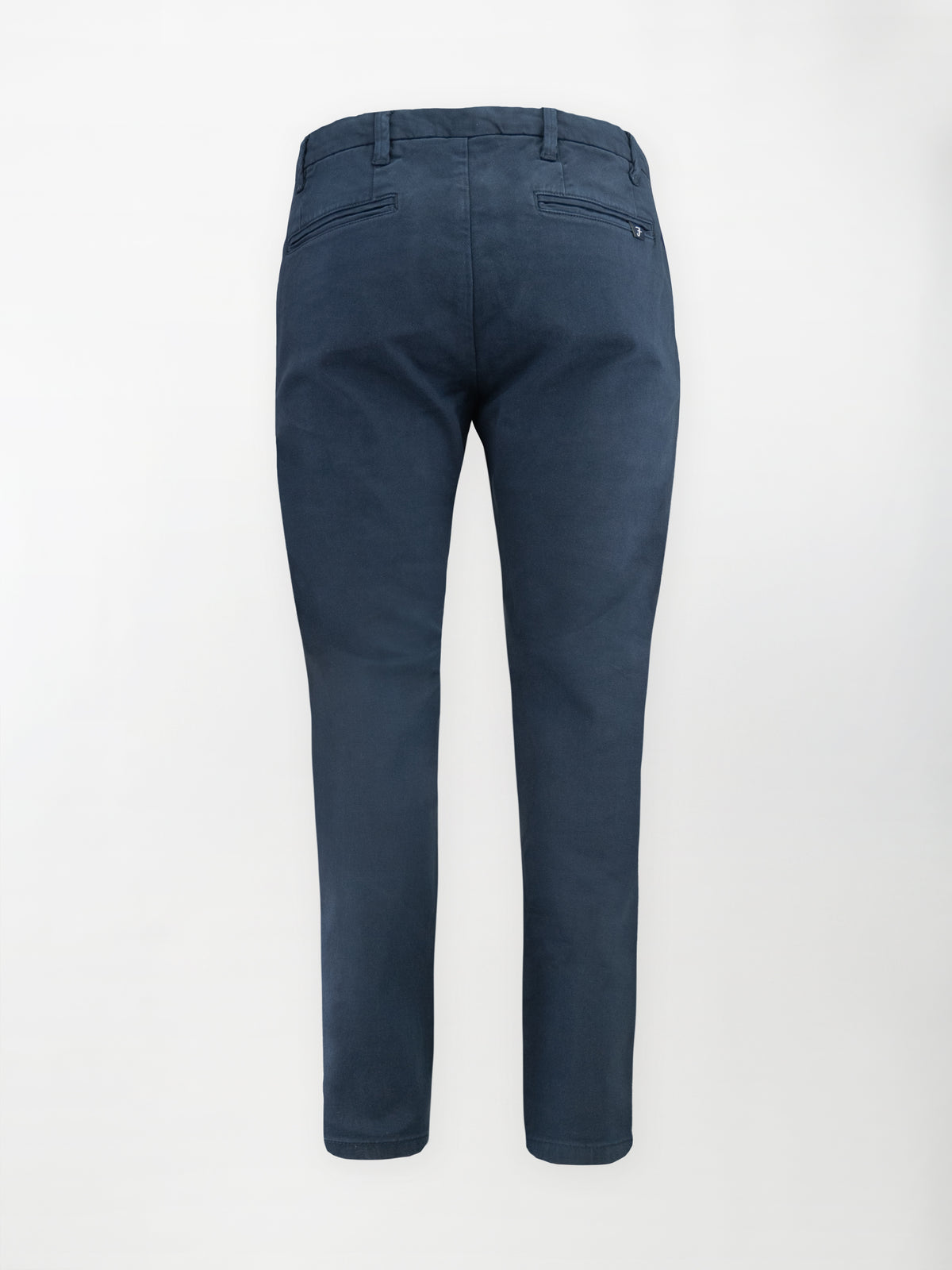 Pantalone Chino Bull in Cotone Stretch - Blu navy blazer - Slim fit
