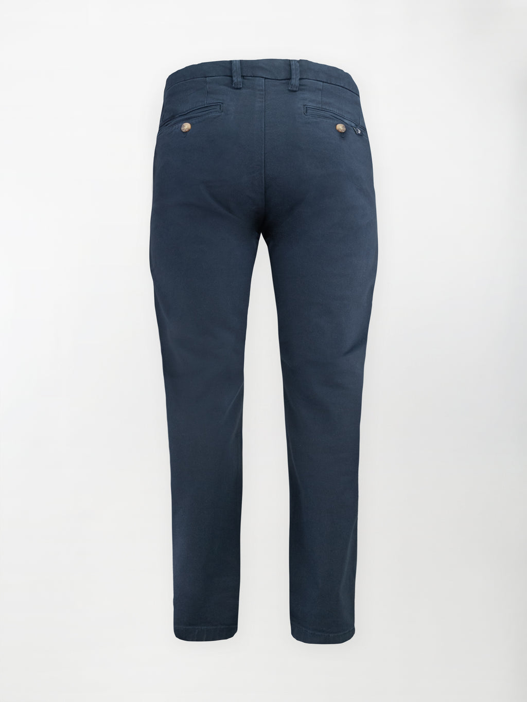 Pantalone Chino Bull in Cotone Stretch - Blu navy blazer - Regular Comfort fit