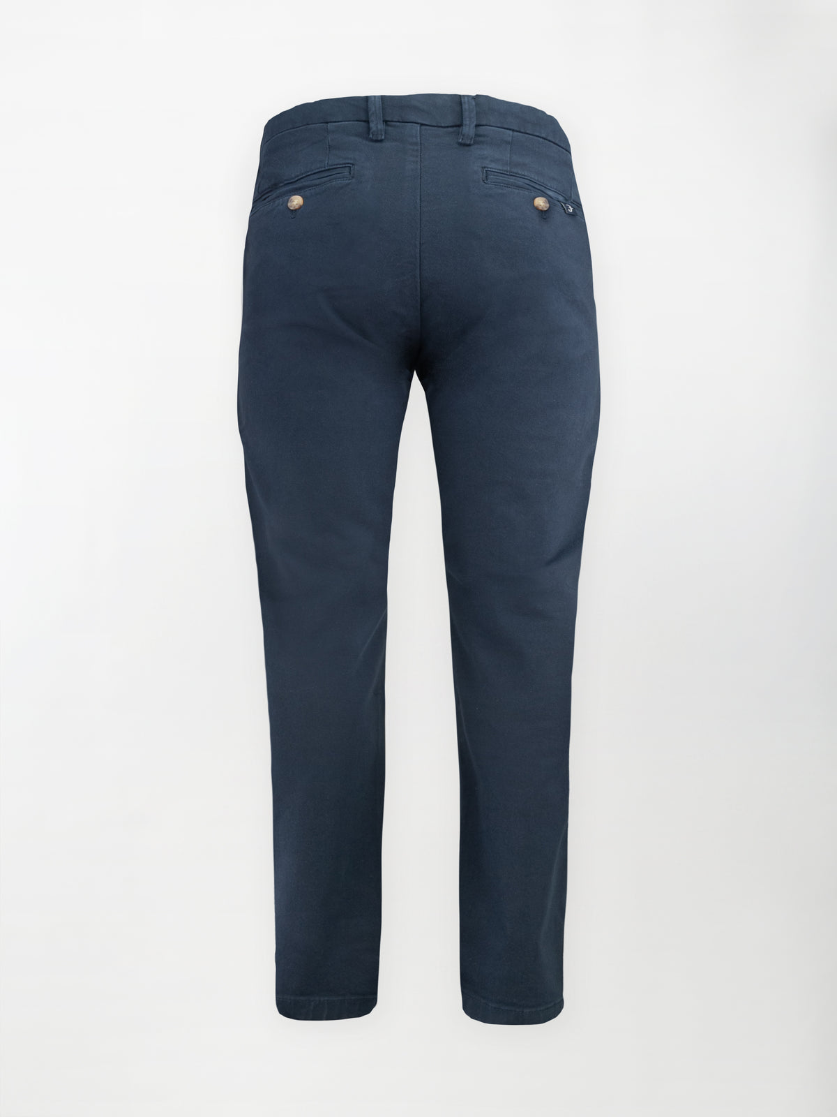 Pantalone Chino Bull in Cotone Stretch - Blu navy blazer - Regular Comfort fit
