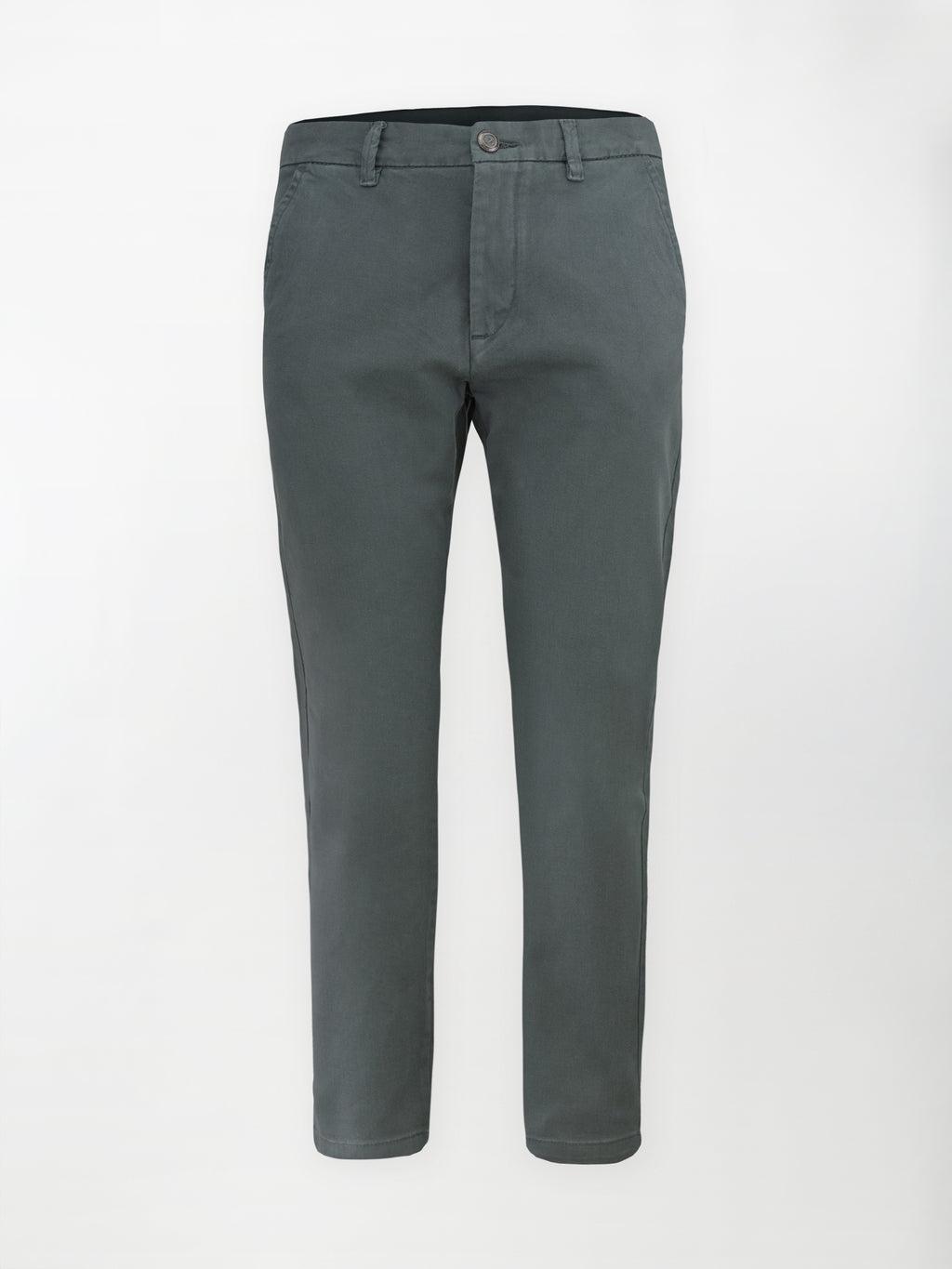 Pantalone Chino Bull in Cotone Stretch - Color Antracite - Regular Comfort fit